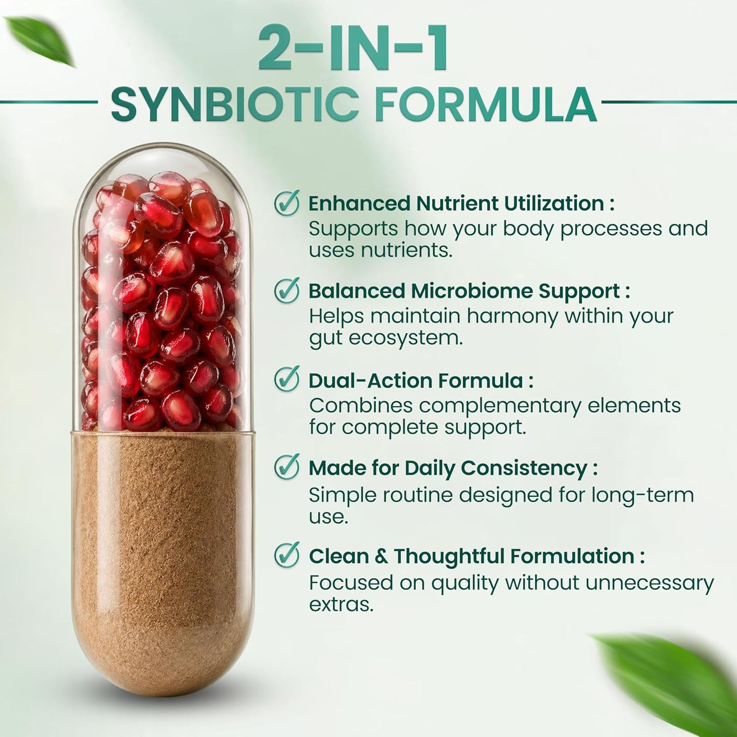 Resilia Synbiotic Probiotic + Prebiotic Supplement for Women & Men – 53.6 Billion AFU, 18 Strains, Shelf-Stable Capsules with Polyphenols, Digestive & Gut Balance Support, 60 Capsules