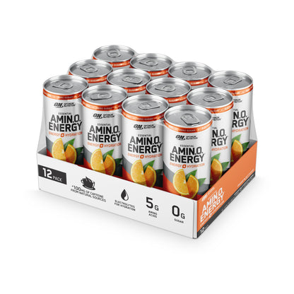 Optimum Nutrition Amino Energy Sparkling Hydration Drink, Electrolytes, Caffeine, Amino