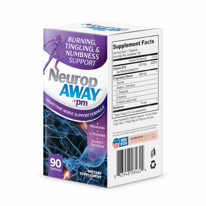 NeuropAWAY Nerve Support PM | 90 Capsules