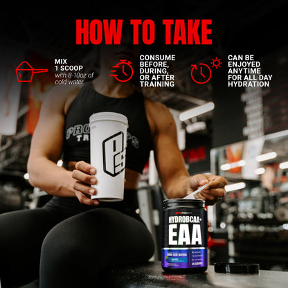 ProSupps HydroBCAA Essential Amino Acids Powder, Fruit Punch - Workout Supplement with BCAA, EAAs & Electrolytes for Hydration & Recovery - Stimulant-Free, Soy & Gluten-Free - 30 Servings