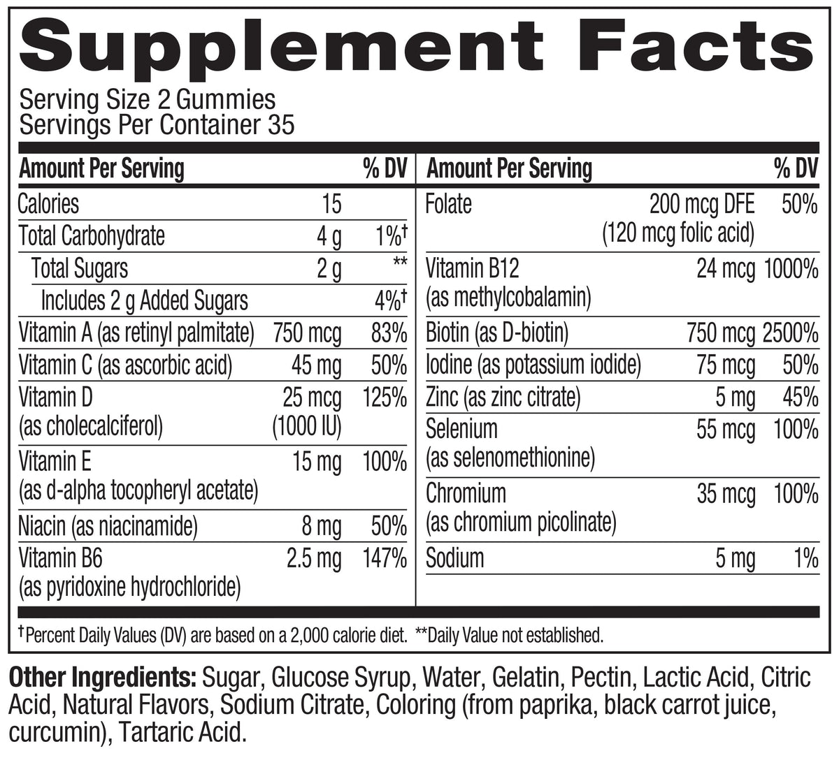 OLLY Teen Girl Multi Gummy, Healthy Skin and Immune Support*- 70 Count