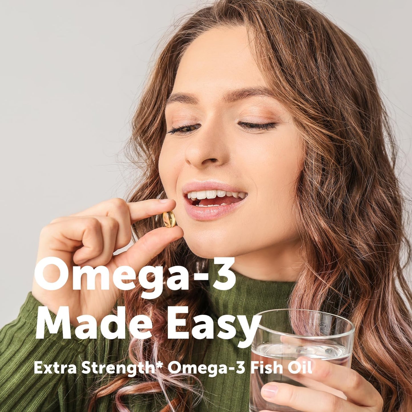 Micro Ingredients Extra Strength* Omega-3 Fish Oil Supplements 1,000mg Per Serving, 300 Softgels | Lemon Flavored | Burpless | EPA 180mg + DHA 120mg | Deep Sea Fish
