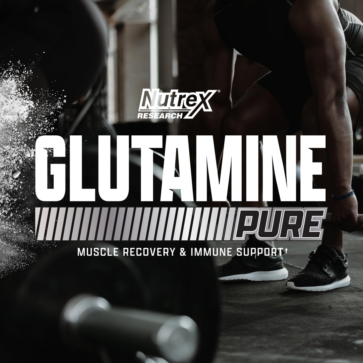 Nutrex Research L-Glutamine Powder - 200 Servings - Pure Unflavored, Non-GMO & Gluten Free