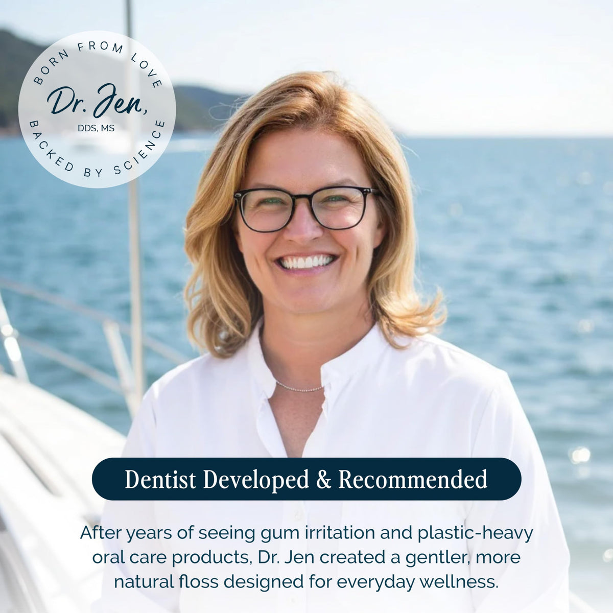 Dr. Jen 100% Italian Silk Floss, with Nano Hydroxyapatite and Xylitol