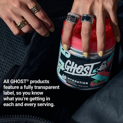 GHOST Hydration Sticks, Electrolyte Powder Packets, Sonic Cherry Limeade - 24 Sugar Free Instant Electrolyte Drink Mix - Caffeine-Free Daily Hydration & Immune Support with Clean Formula