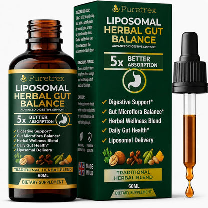Liposomal Herbal Liquid Drops 2 fl oz., Black Walnut Wormwood Clove Oregano Pumpkin Seed Papaya PAU D’Arco, Plant Based Daily Supplement, Clean Formula
