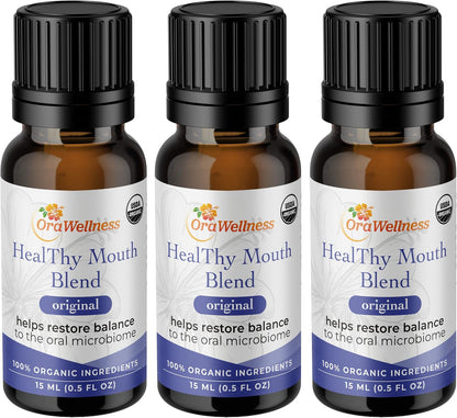 OraWellness Shine Remineralizing Natural Teeth Whitening Powder in Cinnamon + Pack of 3 Healthy Mouth Blend Organic Toothpaste & Mouthwash Alternative Tooth Oil