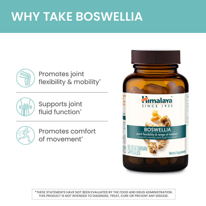 Himalaya Boswellia Extract Supplement for Joint Health, 250 mg,120 Capsules