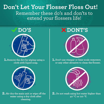 GuruNanda Electric Toothbrush & Water Flosser, 4 Toothbrush Heads, 4 Tips