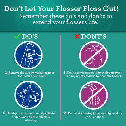 GuruNanda Electric Toothbrush & Water Flosser, 4 Toothbrush Heads, 4 Tips