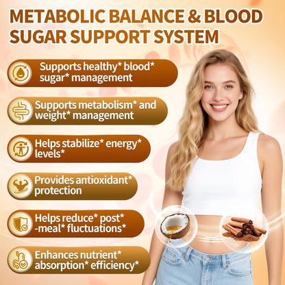 2-in-1 Organic Ceylon Cinnamon with MCT Oil Supplements Softgels, 120 Day Supply, Authentic Sri Lankan Source, Liposome Highly Bioavailable Extract, Energy & Metabolism Support, Large Granule Softgels
