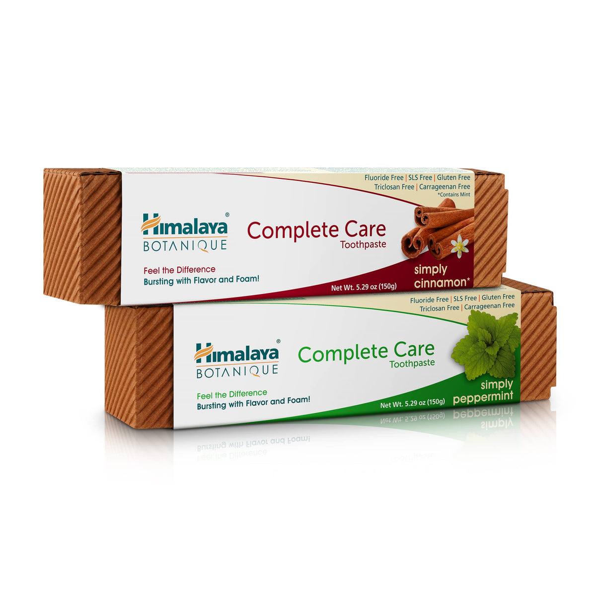 Himalaya Botanique Complete Care Toothpaste, Herbal Variety 4 Pack, 5.29 oz