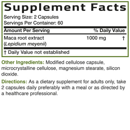 Bronson Maca Root Extra Lepidium Meyenii, Non-GMO, 90 Vegetarian Capsules