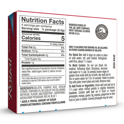 Royal Strawberry Gelatin Dessert Mix, Sugar Free and Carb Free,0.32 0z (Pack of 12)