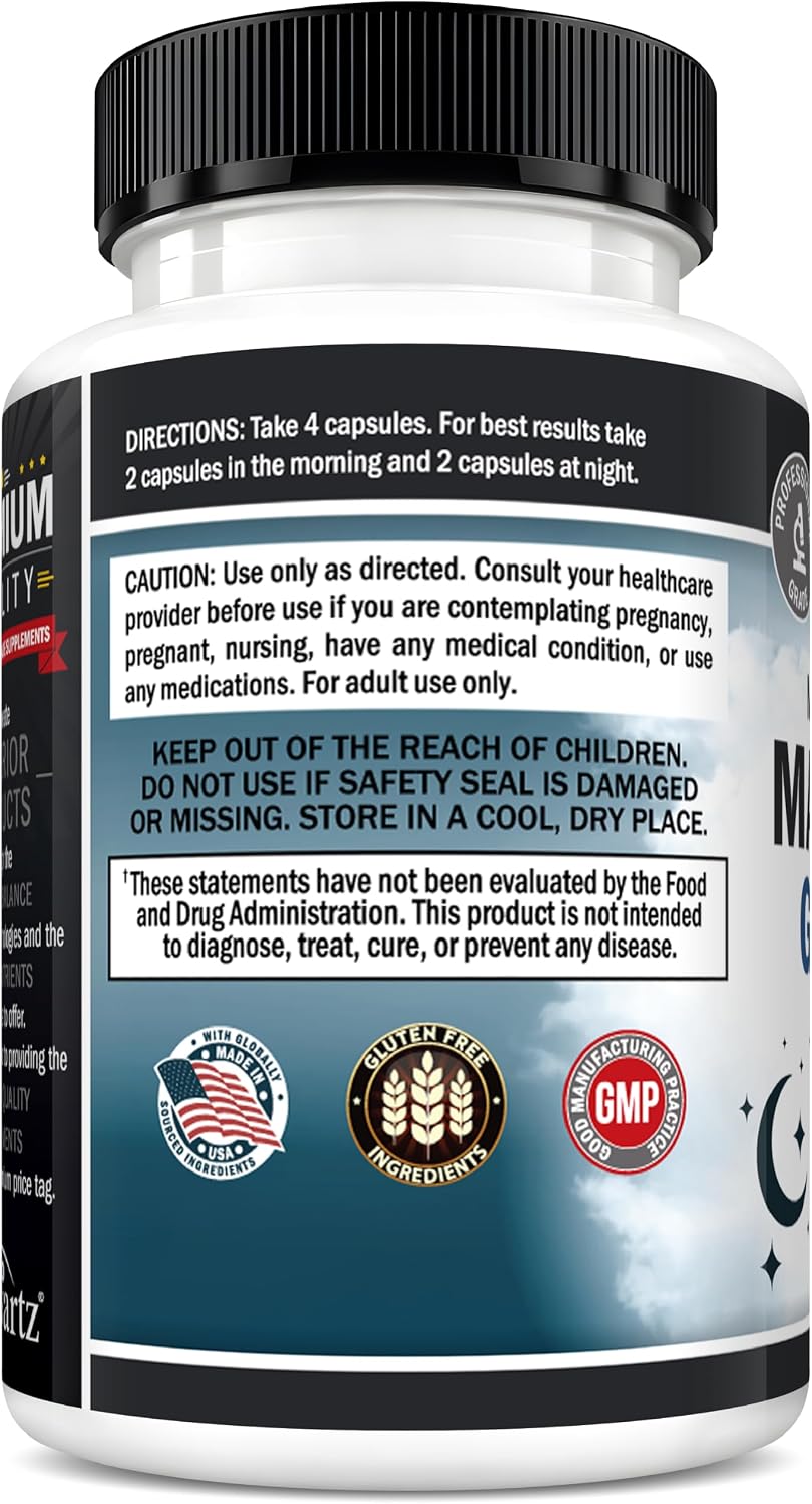 Magnesium Glycinate 500mg Per Serving | Max Absorption | 120 Mini Capsules