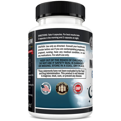 Magnesium Glycinate 500mg Per Serving | Max Absorption | 120 Mini Capsules
