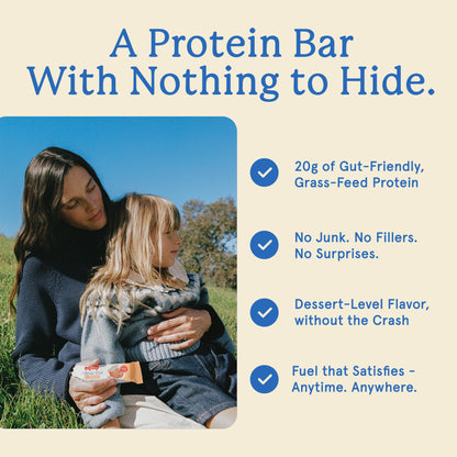 Equip Foods High Protein Prime Bars – Grass Fed Beef Protein, Collagen & Tallow – Gut Friendly, Gluten Free 20g Protein Bars - Only Real-Food Ingredients - Peanut Butter Chocolate, 12 Count