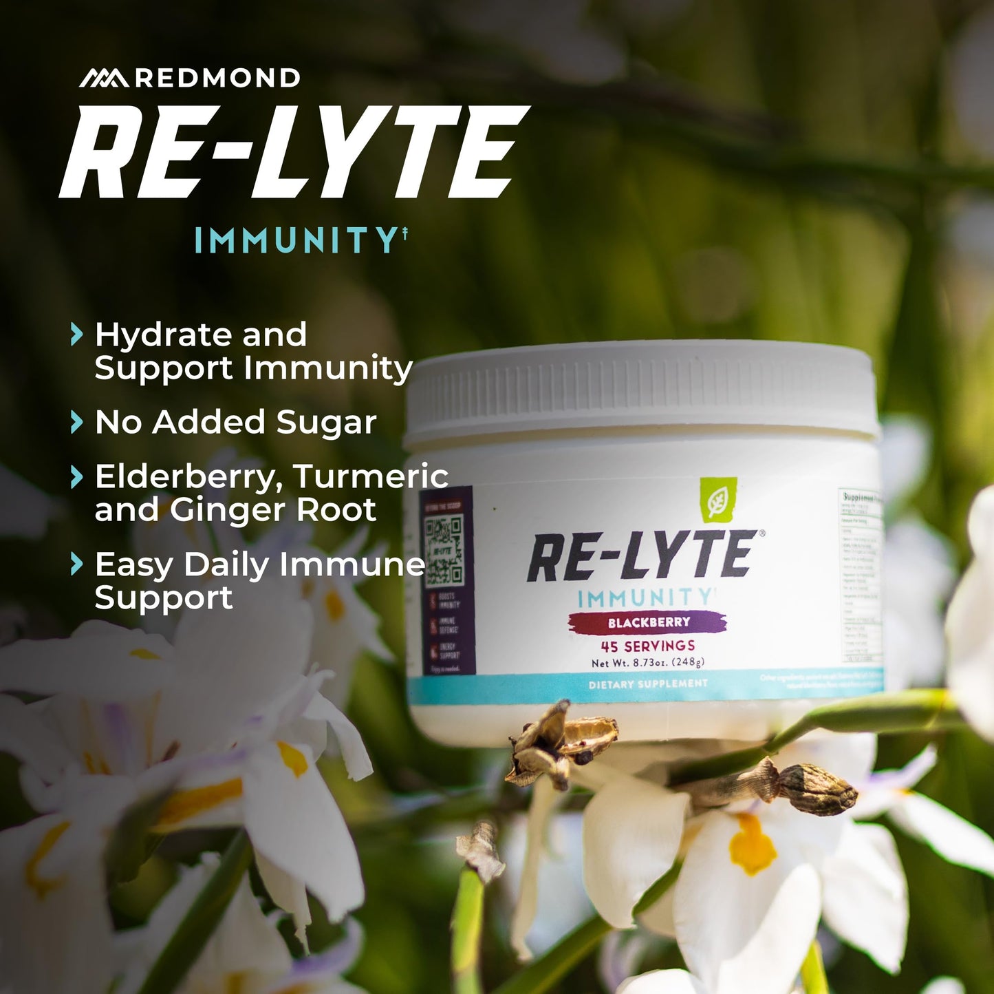 REDMOND Re-Lyte Immunity, Multivitamin Supplement Mix (Pinapple Orange)