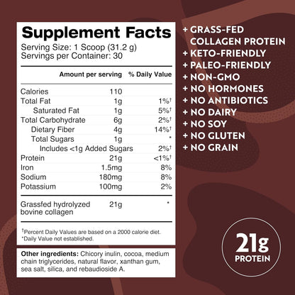 Bundle of Dr. Kellyann Keto Bone Broth Protein Powder - Chocolate (1), Vanilla (1)