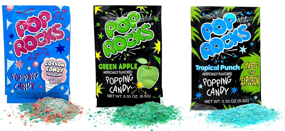 Pop Rocks Candy Variety Pack Popping Candy - Pop Rocks Bulk Candy, Nine Different Flavors Bulk Popping Candy (36 Count)