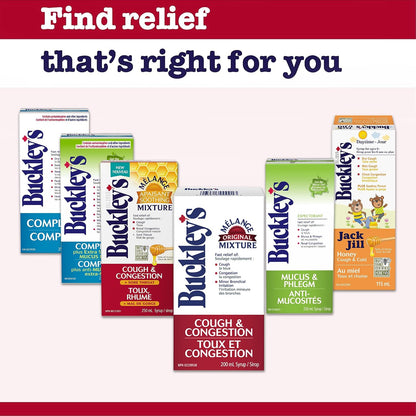 BUCKLEY'S Original COUGH CONGESTION Syrup 100 ml Size