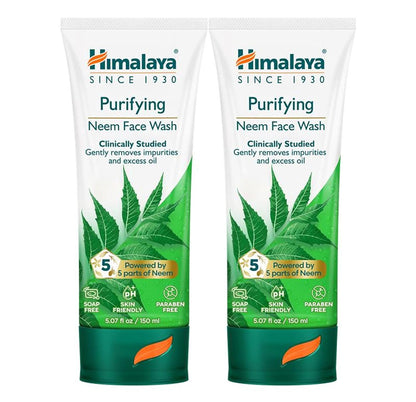 Himalaya Purifying Neem Face Wash With Neem & Turmeric, 5.07 oz, 2 Pack