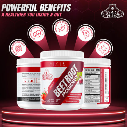 Organic Beet Root Powder - Nitric Oxide Supplement Super Food Beets Supplements