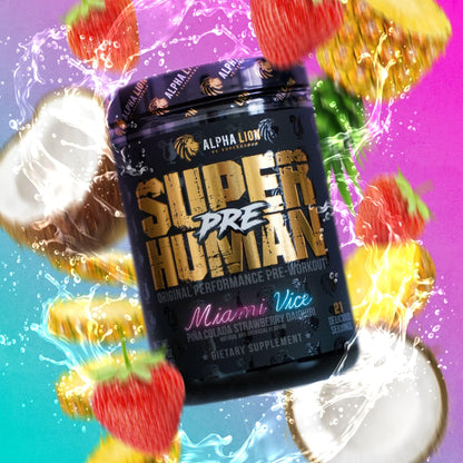 ALPHA LION Superhuman Pre Workout Powder, Beta Alanine, L-Taurine & Tri-Source Caffeine for Sustained Energy & Focus, Nitric Oxide & Citrulline for Pump (21 Servings, Sour Gummy Bear Flavor)