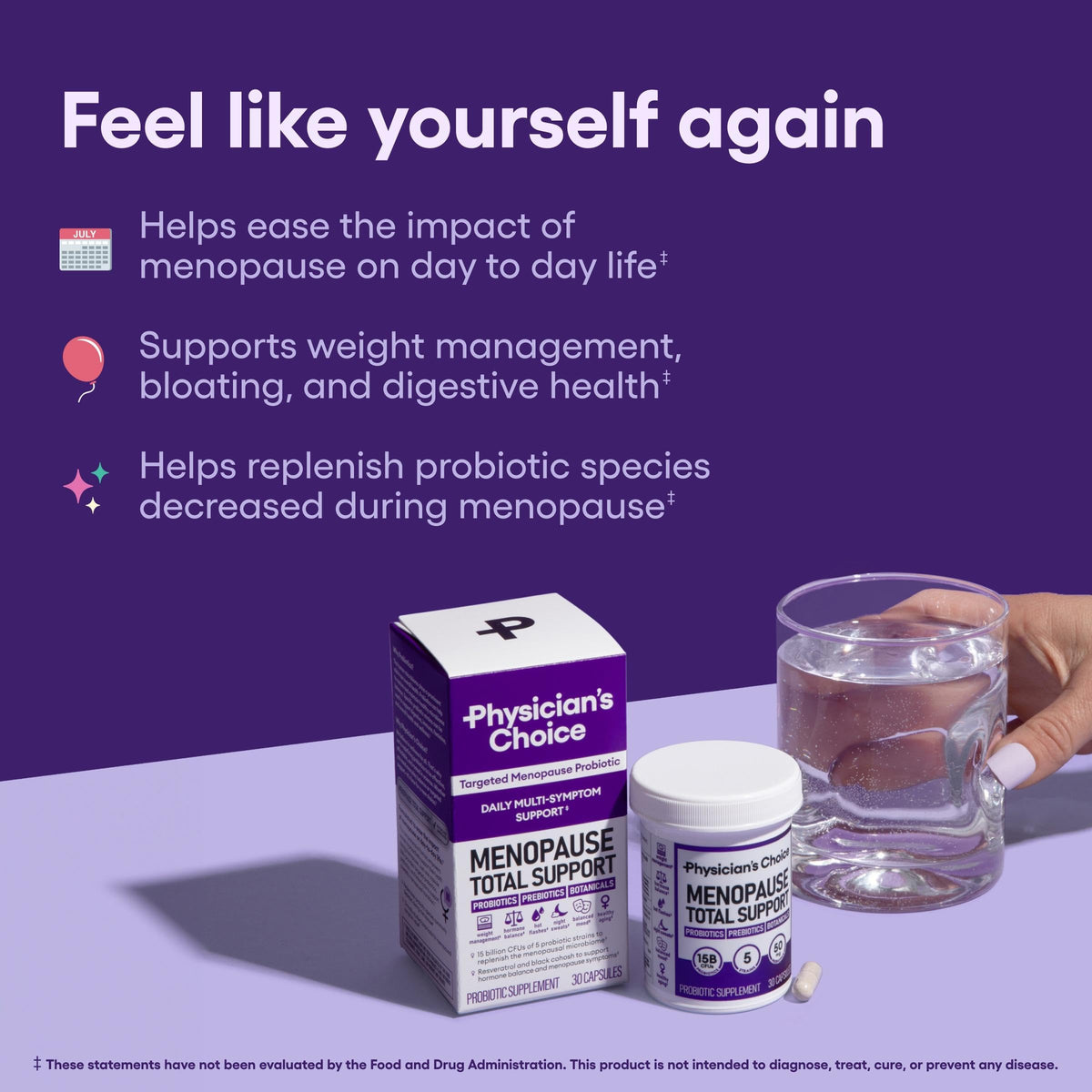 Physician's CHOICE Menopause Support + Digestive Health Support Bundle - 60ct