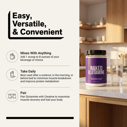 Pure L-Glutamine Made in the USA - 200 Servings - 1,000g, 2.2lb Bulk, Vegan, Non-GMO, Gluten and Soy Free. Minimize Muscle Breakdown & Improve Protein Synthesis. No Additives