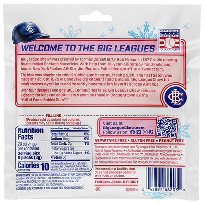 Big League Chew Original - Chewing Bubble Gum Pack of 3, 2.12 oz