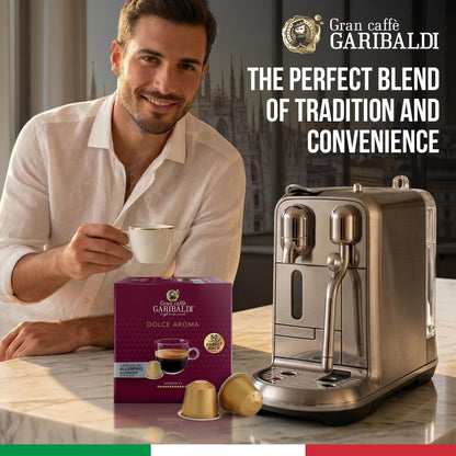 Gran Caffè Garibaldi Espresso Pods, Decaffeinato, 50Count