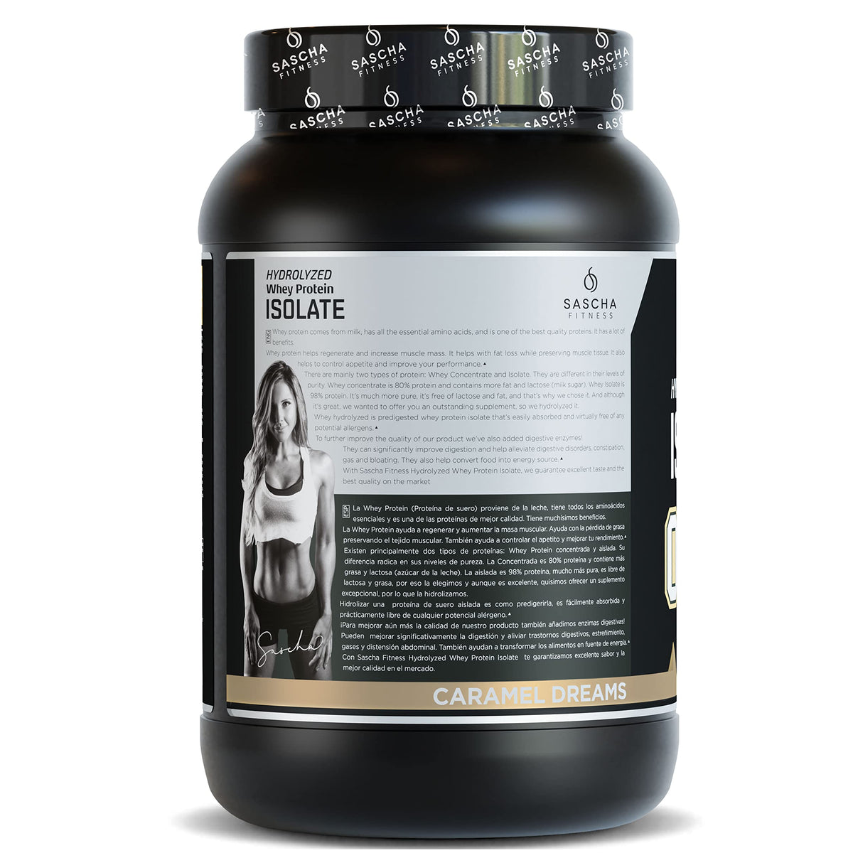 SASCHA FITNESS Hydrolyzed Whey Protein Isolate,100% Grass-Fed (2.11 Pounds)