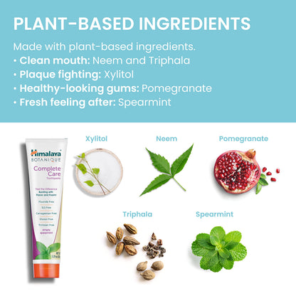Himalaya Botanique Complete Care Toothpaste, Herbal Variety 4 Pack, 5.29 oz
