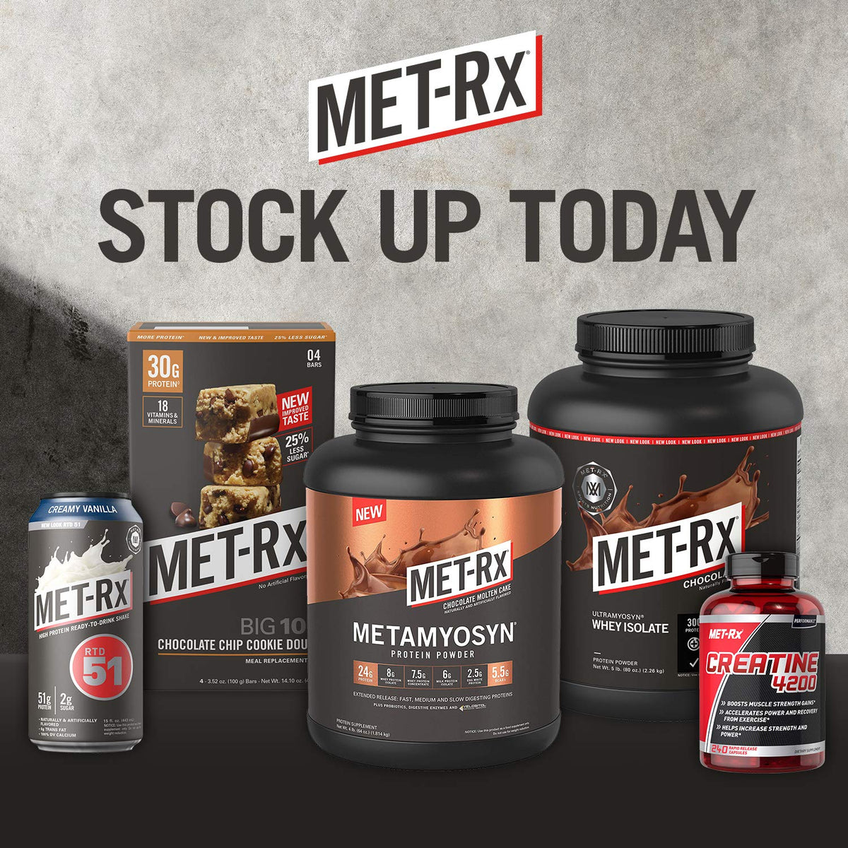 MET-Rx Big 100 Colossal Protein Bars, Healthy Meal Replacement Snack, Variety Pack