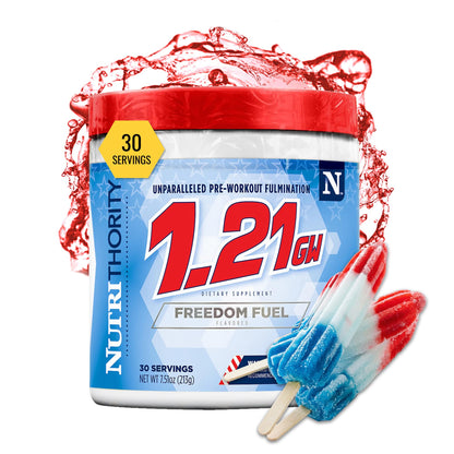 Nutrithority - 1.21GW High Stim Pre Workout Powder for Men (Hawaiian Tango)