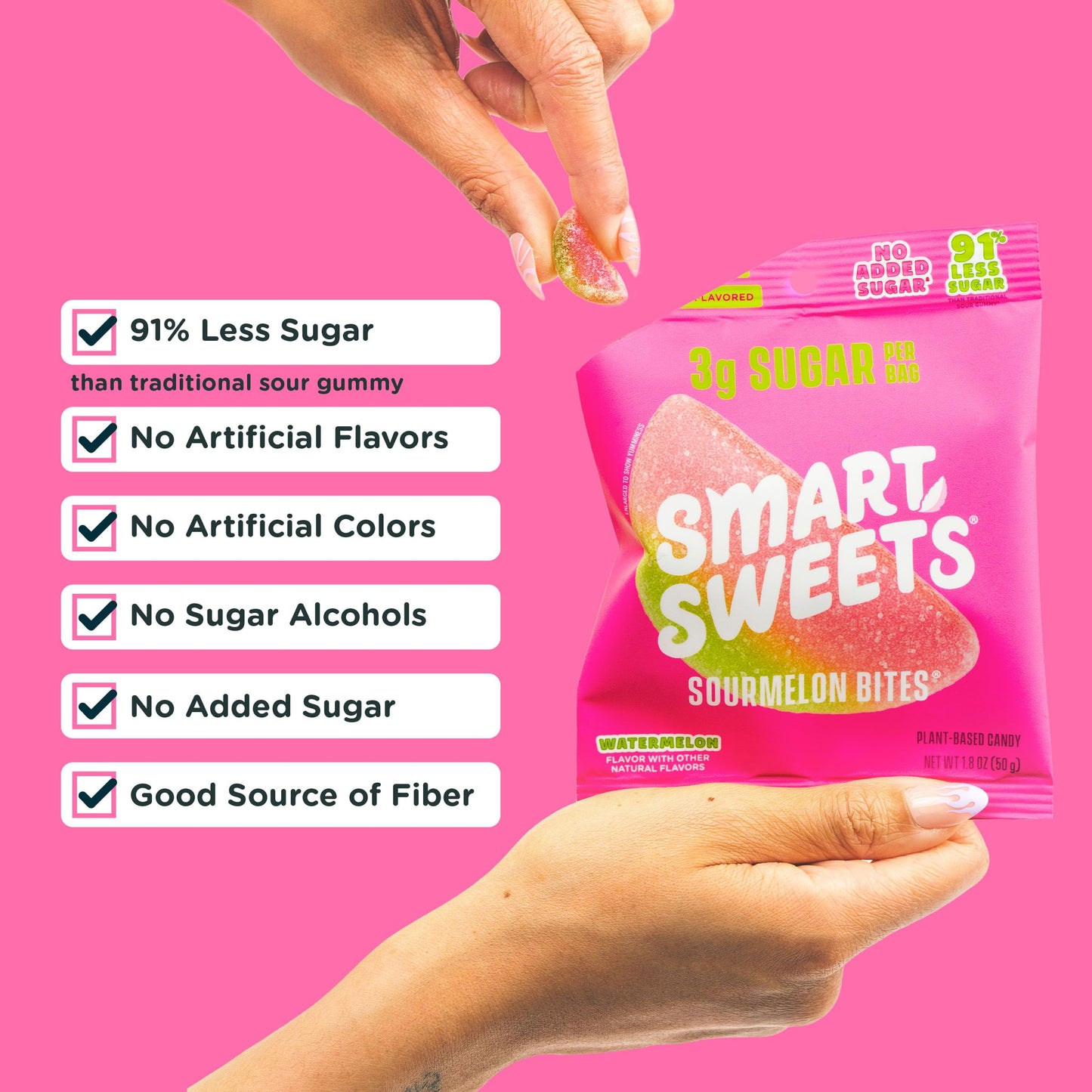 SmartSweets Sweet Fish, Low Sugar Gummy Candy (3g), Low Calorie (130), Gluten-Free -1.8oz (Pack of 6) Packaging may vary | Gluten Free, Plant Based, Healthy Snacks For Adults & Kids, Fiber Candy, Fun Chewy Berry Flavored Gummies, Healthy Candy