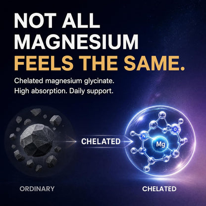 Pure Magnesium Glycinate 500mg Per Serving, High Absorption Magnesium Supplement for Women & Men | Sleep Support, Muscle Cramp Relief, Stress (Pack of 2)