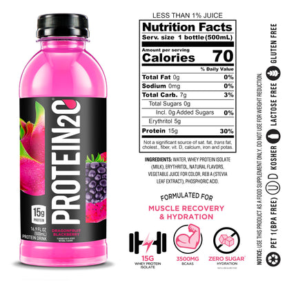 Protein2o 15g Whey Protein Isolate Infused Water, Ready To Drink, Sugar Free, Gluten Free