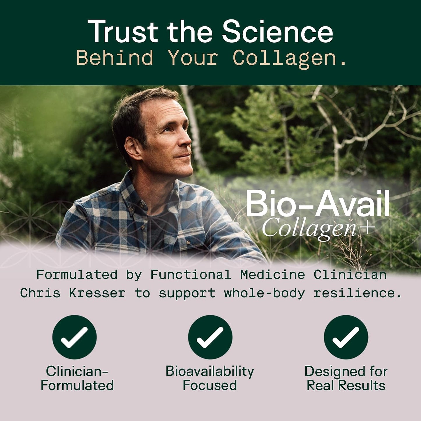Adapt Naturals Bio-Avail Collagen+, Grass Fed Collagen Peptides, Unflavored | Optimized for Superior Absorption, Naturally-Sourced Collagen Supplement for Women and Men, Dairy Free - 30 Day Supply