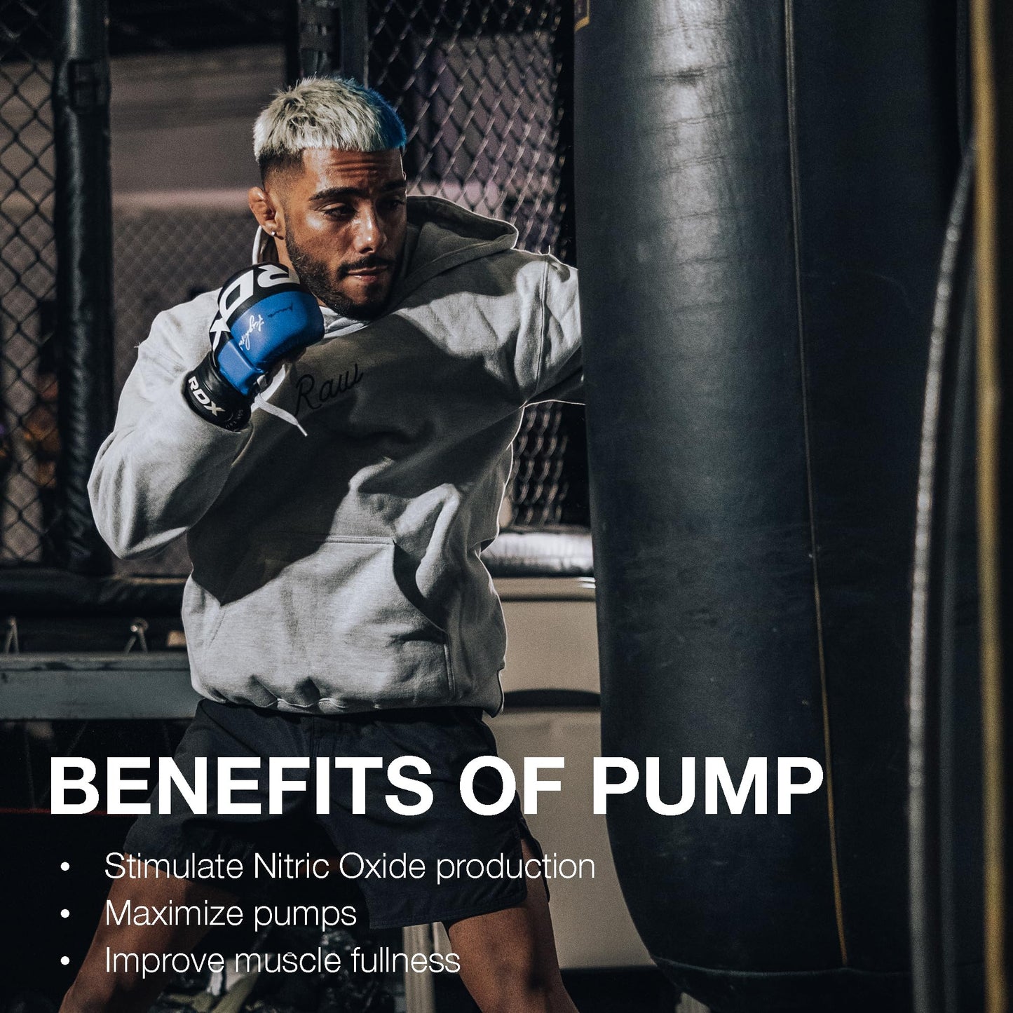 RAW Pump Stim Free Pre Workout (Watermelon) - Non-Stimulant Pre Workout Supplement Powder Nitric Oxide Booster - Pre Workout Supplements Drink for During Workout - 40 Servings