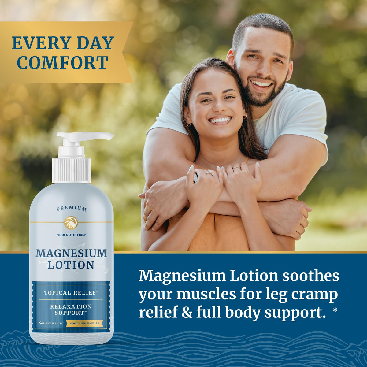 Magnesium Lotion | Relieves Muscle Cramps & Soreness | Relaxation & Calming Support