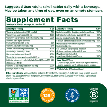 MegaFood Women's 55+ One Daily Multivitamin for Women with Vitamin A, Vitamin C
