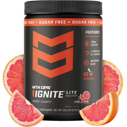 MTN OPS Ignite Energy Powder, Zero Sugar, Tiger's Blood
