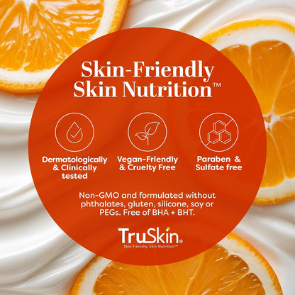 TruSkin Vitamin C Super Serum & Moisturizer Duo, 1 fl oz & 2 fl oz | Two-step Vitamin C routine to brighten, hydrate and support smoother, firmer-looking skin