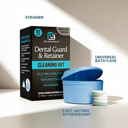 Retainer Cleaner Tablets, Denture Cleaner, Mint, 4 Month Supply by M3