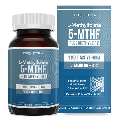 Organic Methyl Folate 1000 mcg + Methyl B12 Cofactor (300 Servings) – Metabolically Active 5-MTHF Form, Organic Berry Flavor, Liquid Sublingual Form – Mood, Cognition, Methylation, Pregnancy (1oz)