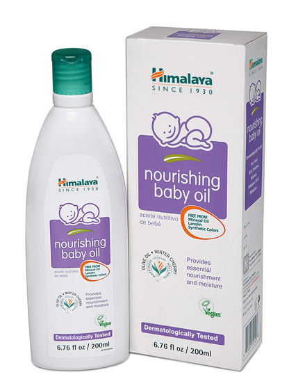 Himalaya Nourishing Baby Oil with Ashwagandha,Massage Oil, 6.76 oz, 2 Pack