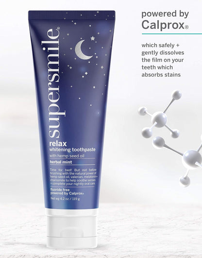 Supersmile Relax Calming Herbal Mint Whitening Toothpaste, 4.2 Oz