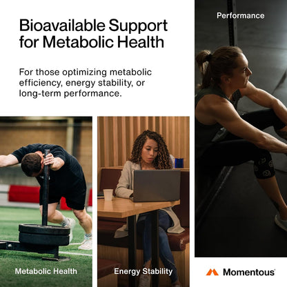 Momentous Berberine - Natural Bioavailable Supplement Formulated from Plant Alkaloid to Help Support Metabolic & Cardiovascular Health - Vegan - Gluten Free - NSF Certified for Sport - 60 Servings